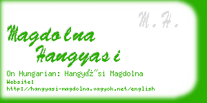 magdolna hangyasi business card